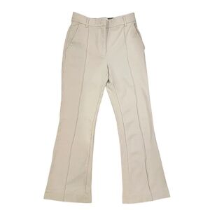 $420 NM Dorothee Schumacher ivory off white knit flare pants 1 XS S